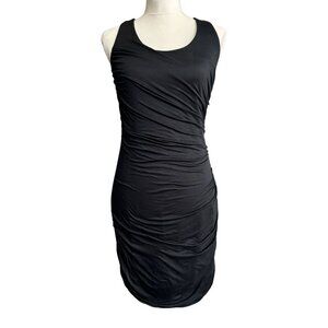 Rag & Bone Black Sleeveless Ruched Stretch Dress Size 6